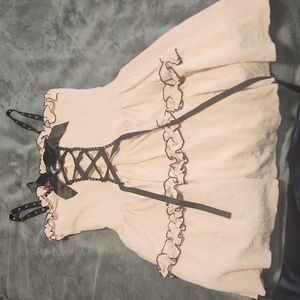 Dark In Love Pink Doll Moon Dress Size XL
